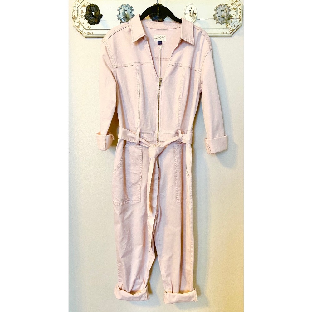 Blush utility jumpsuit